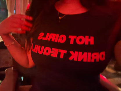 Hot Girls Drink Tequila Graphic Baby Tee