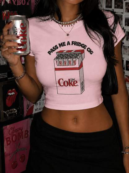Diet Coke Cig Graphic Baby Tee