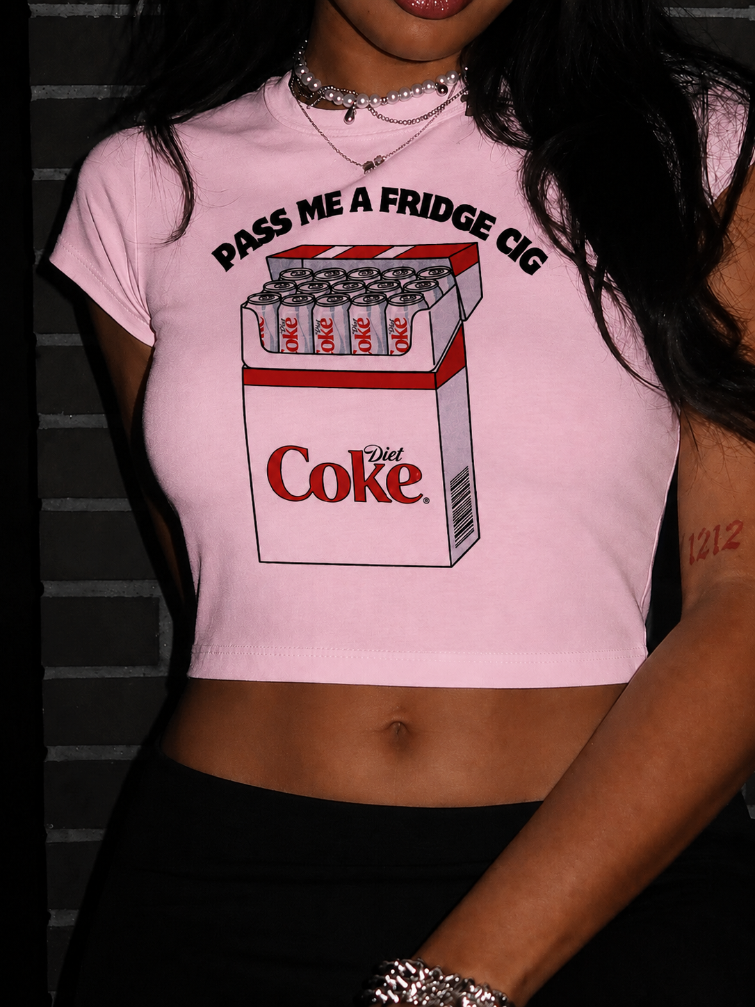 Diet Coke Cig Graphic Baby Tee