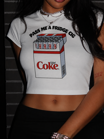 Diet Coke Cig Graphic Baby Tee