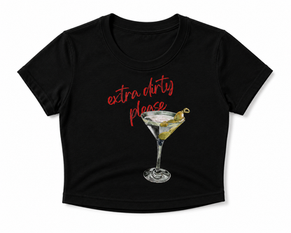 Extra Dirty Martini Graphic Baby Tee