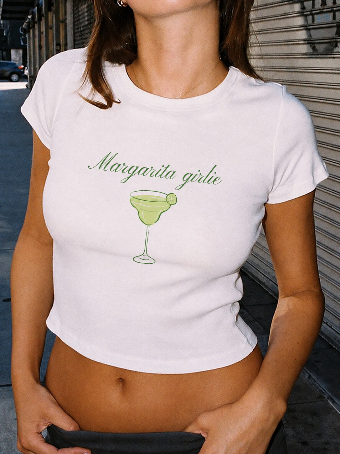 Margarita Girlie Cropped Tee